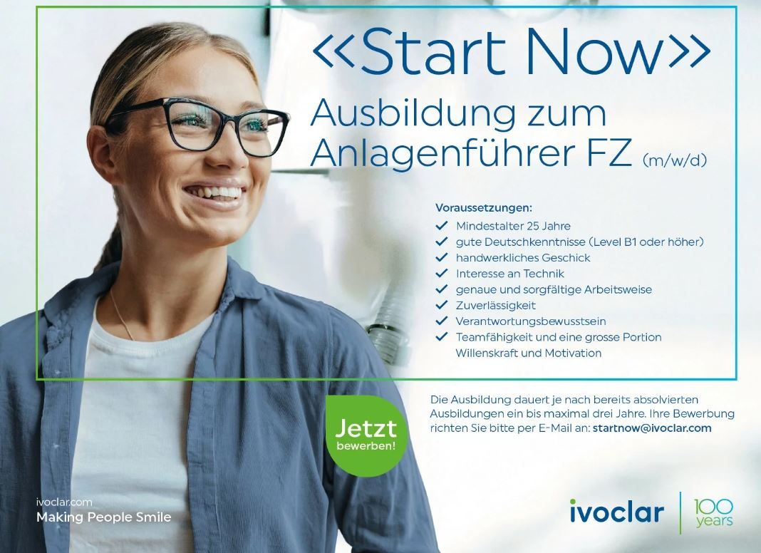 Ivoclar turns to new ways of securing skilled workers